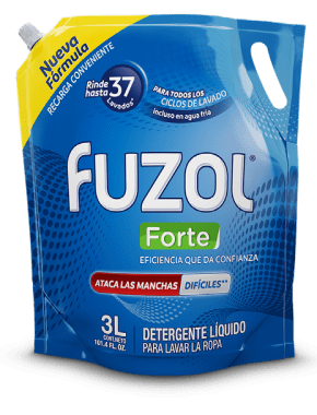 (4unid) Caja de Fuzol Detergente Forte doypack 3L 