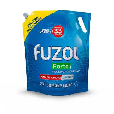 (4unid) Caja de Fuzol Detergente Forte doypack 2,7L