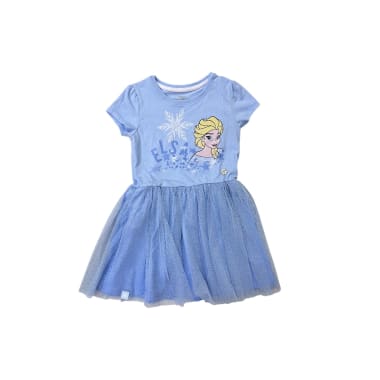 VESTIDO MODA MC NIÑA FROZEN CELESTE 1