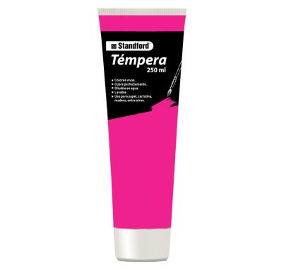 TEMPERA STDF EN TUBO X 250CC FUCSIA