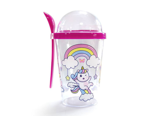 VASO YOGURT UNICORNIO