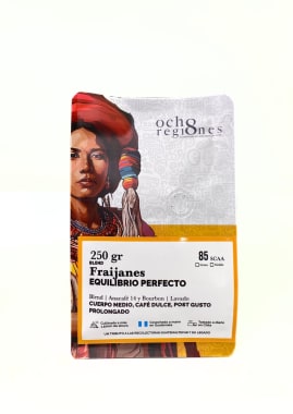 Cafe equilibrio perfecto fraijanes molido 250 gramos Marca 8 Regiones