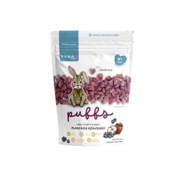 Puffs sabor manzana arandano 50 gr Marca Kuna Foods