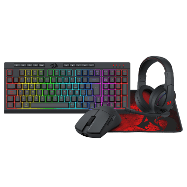 Combo Redragon 4 en 1 S147-SP Teclado K515 Spanish + Mouse M724 + Auricular H211 + Pad P016