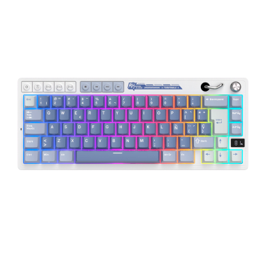 Teclado Royal Kludge RK M65 Inalambrico OCEAN BLUE - CREAMY SWITCH