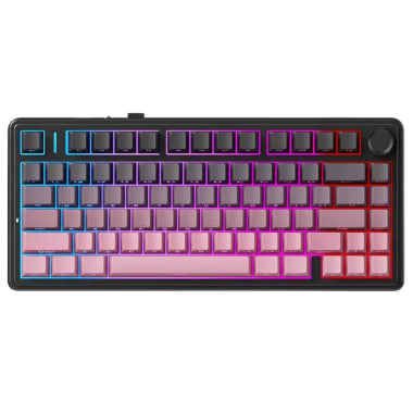 Teclado Aula F75 Wireless Pink/Black Degraded (Sw Green) EN
