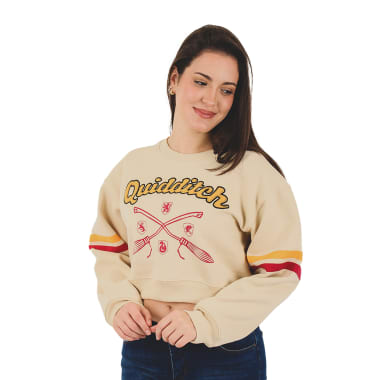 POLERA CROP HARRY POTTER MUJER MARFIL