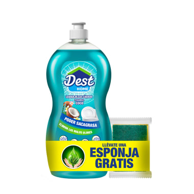Lavavajillas DEST Coco 500ml + Esponja