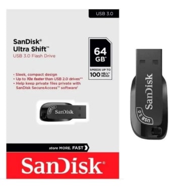 USB SANDISK 64GB NEGRO
