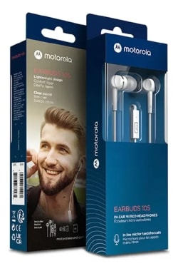 AUDIFONO CB MOTOROLA EARBUDS 105 BLANCO