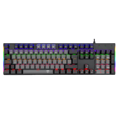 Teclado T-Dagger NAXOS Rainbow, Spanish T-TGK310-GW-SP GREY/BLACK RED SWICH