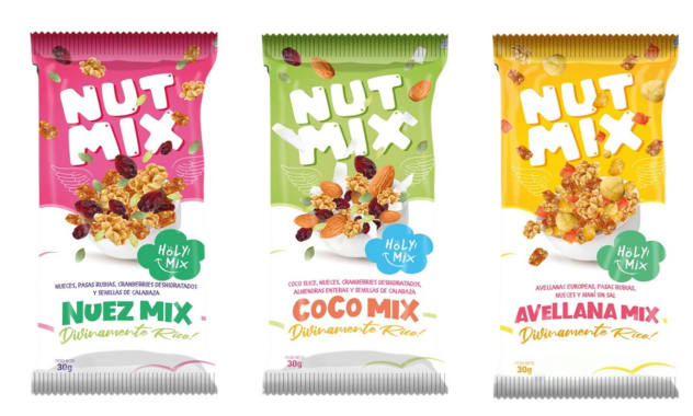 DISPLAY SURTIDO MIX FRUTOS SECOS HOLY 30 Gr.