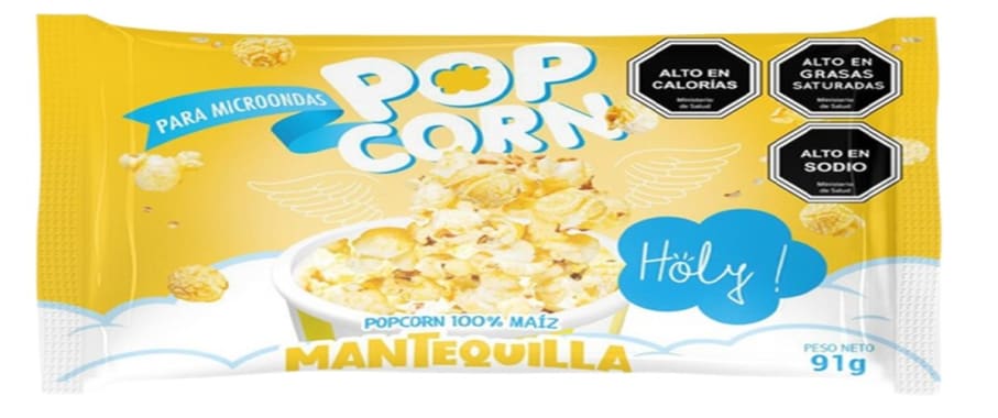 Pop corn Para Microondas HOLY Mantequilla 91 Gr.