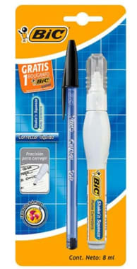 Pluma Correctora Shake N´Squeeze Bl 1 Pza + 1 Bol Cristal Gratis