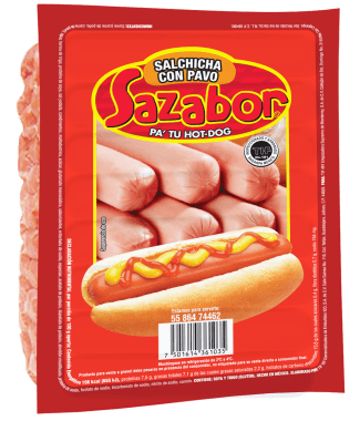 Salchicha Hot Dog De Pavo Sazabor A Granel