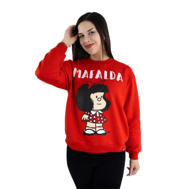 POLERA BASICA MAFALDA MUJER ROJO