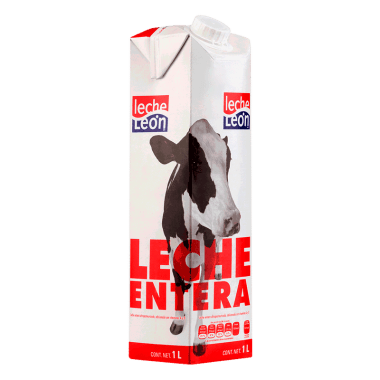 Leche Entera Ultra Pasteurizada Leon 1 Lto