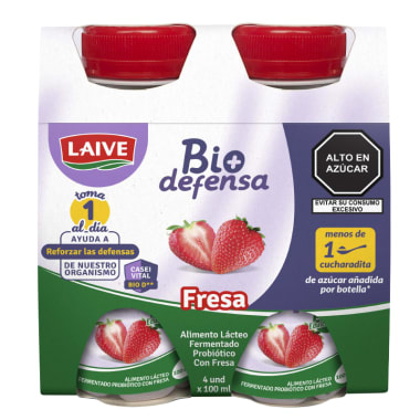 Alimento lácteo fermentado Bio Defensa Laive fresa