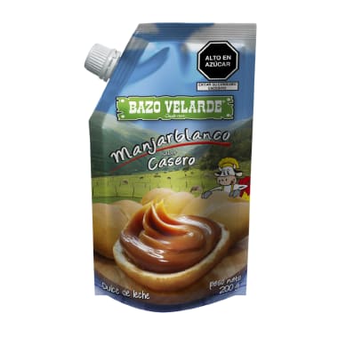 Manjar sabor casero Bazo Velarde doy pack 200g