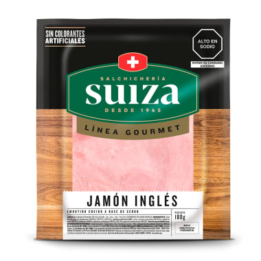 Jamón inglés Suiza paquete 180g