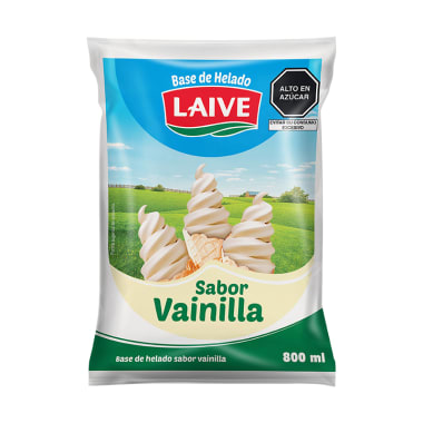 Base de helado Laive sabor vainilla bolsa 800 ml