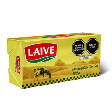 Mantequilla con sal Laive barra 180 gr