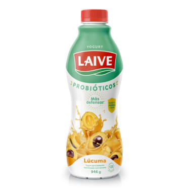 Yogurt probiótico Laive sabor lucuma botella 946g
