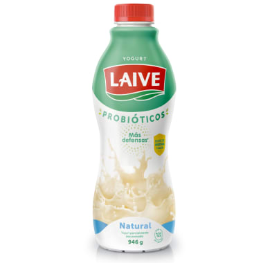 Yogurt probiótico Laive sabor natural botella 946g