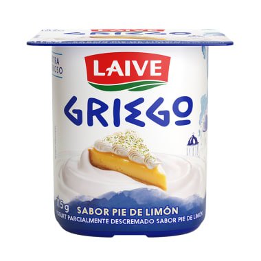 Yogurt griego Laive sabor pie de limon vaso 115g