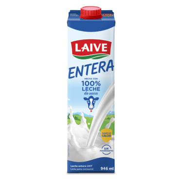 Leche uht Laive entera caja 946ml