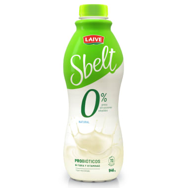 Yogurt probiótico sbelt natural botella 946g
