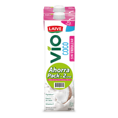 Bebida de coco sin endulzar Laive caja 2pack 946ml