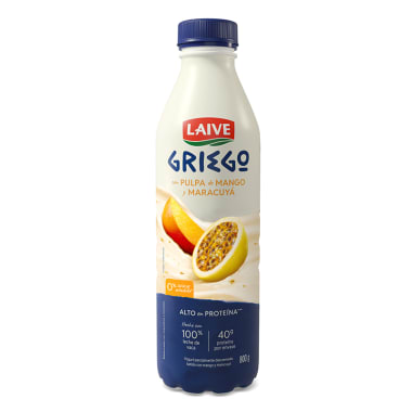 Yogurt griego Laive mango maracuya botella 800g