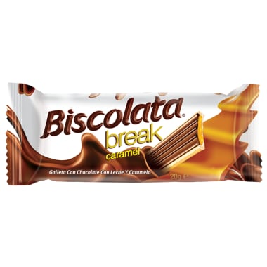 Biscolata break caramel cubierto chocolate