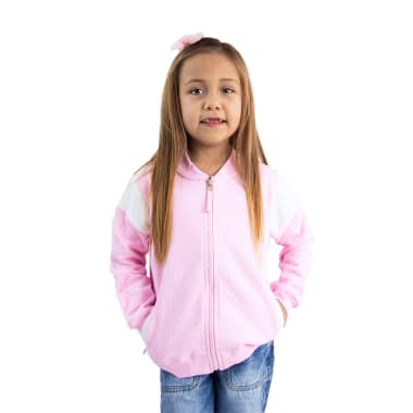 CASACA MODA BARBIE ROSADO NIÑA