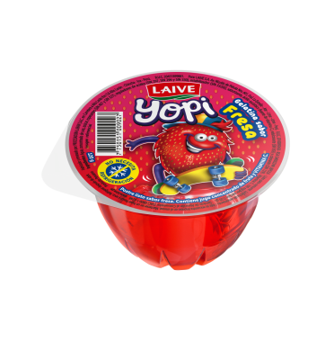 Gelatina sabor fresa Laive Yopi 120g
