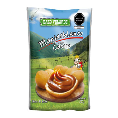 Manjar sabor casero Bazo Velarde bolsa 500g