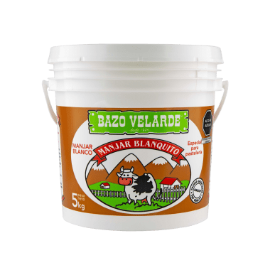 Manjar blanquito Bazo Velarde balde 5kg