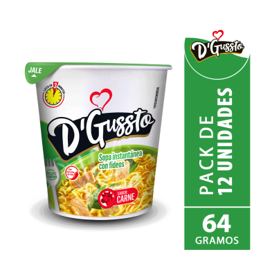 D´GUSSTO SOPA SABOR CARNE 64g