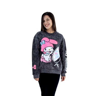POLERA OVERSIZE MY MELODY MUJER ASPECTO LAVADO