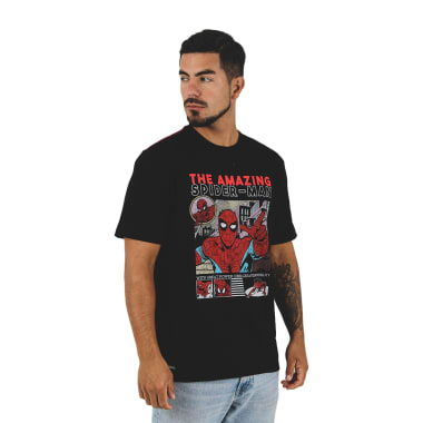 POLO SPIDERMAN HOMBRE NEGRO