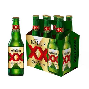Cerveza Dos Equis Lager Botella 355 ml x 6