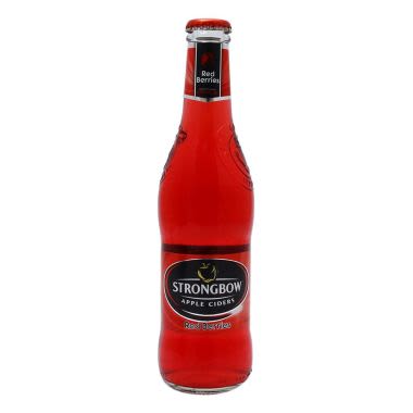 Sidra de manzana Strongbow Red Berries Botella 330 ml