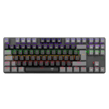 Teclado T-Dagger BORA LITE Rainbow, Spanish T-TGK313BG-LIT BLACK/GREY RED SWITCH