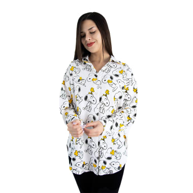 BLUSA BLANCO SNOOPY MUJER
