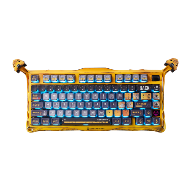Teclado GravaStar MERCURY K1 PRO Inalambico Ingles BATTLE WORN YELLOW EDICIÓN ESPECIAL
