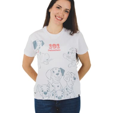 POLO BAS MC MUJER BLANCO CLASICOS DE DISNEY