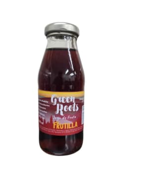 Jugo concentrado de frutilla 250 ml Marca GreenRoots