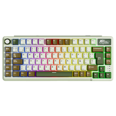 Teclado Royal Kludge RK L75 Inalambrico PALM GREEN - CREAMY SWITCH