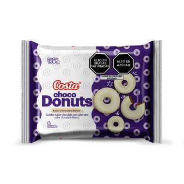 GALLETA CHOCODONUTS BLANCA 14X6X33GR